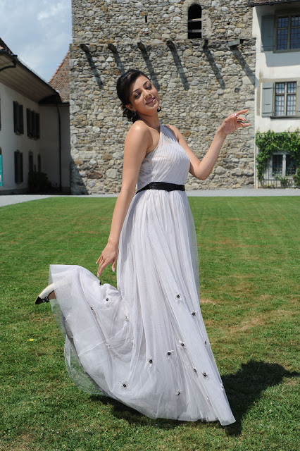 Glamorous Actress Kajal Agarwal Photos In White Dress 8
